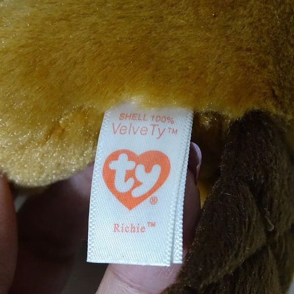 TY VelveTy Richie Beaver Stuffed Animal Plush 6 inch Soft Collectible Toy - Picture 6 of 8